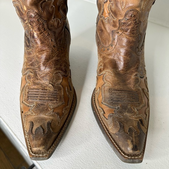 Ariat Brown Embroidered Western Cowgirl Boots – Women’s Size 8B - Picture 3 of 8